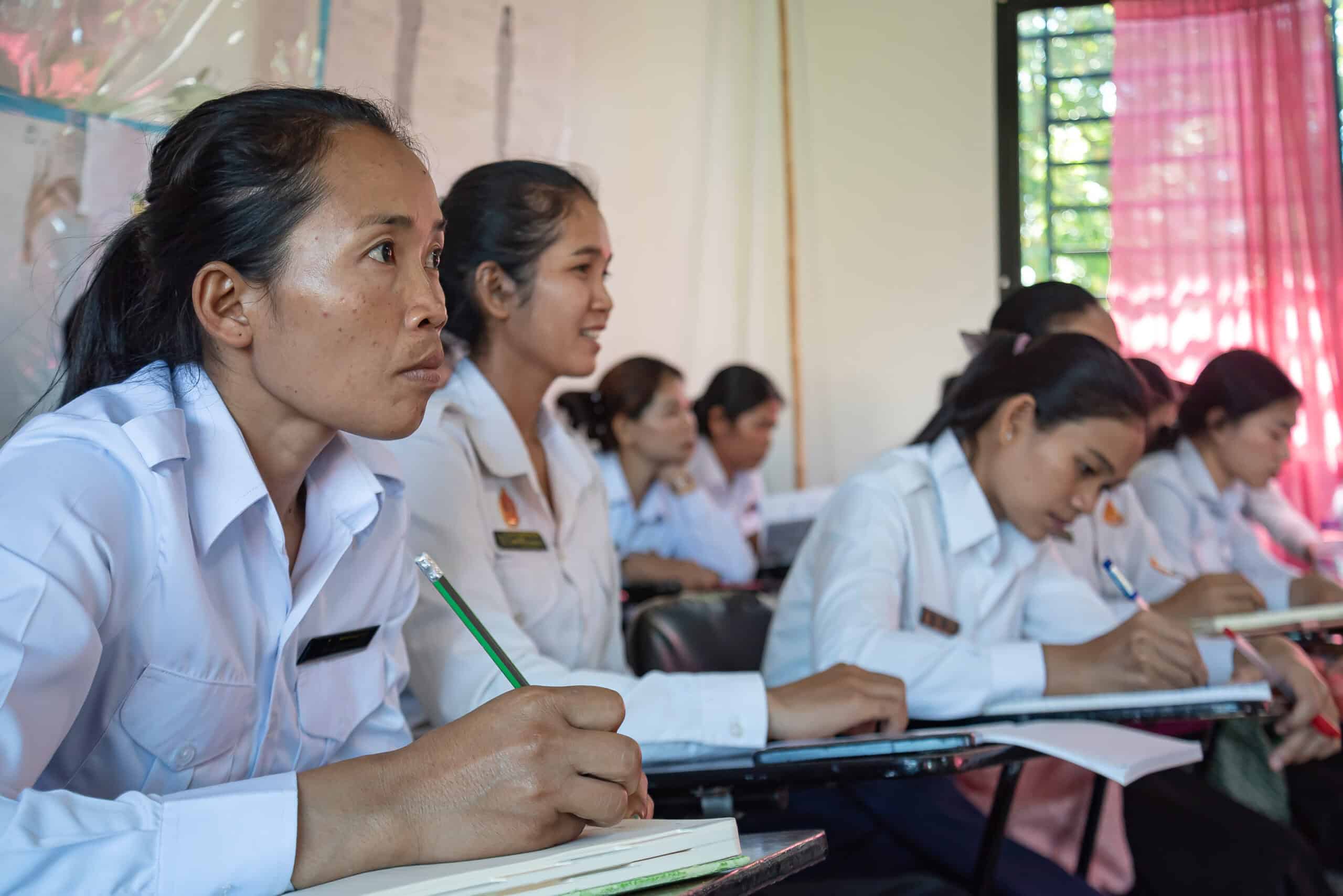 Teachers during a CLT workshop in CAmbodia